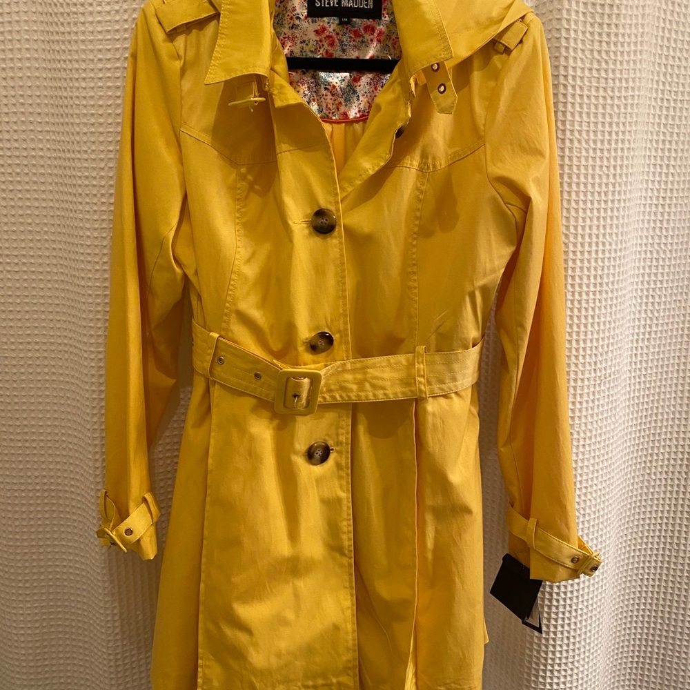 Steve Madden Yellow Trench Coat